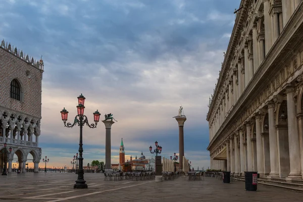 Piazza San Marco Veřejné Náměstí Benátkách Itálie — Stock fotografie