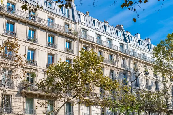 Παρίσι Όμορφα Κτίρια Λεωφόρος Beaumarchais Στην Περιοχή 11E — Φωτογραφία Αρχείου