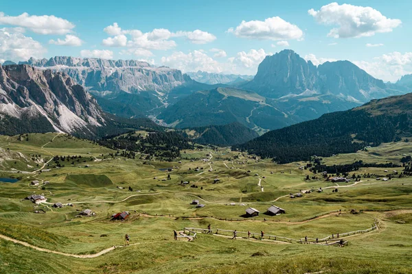 Famoso Parque Natural Puez Geisler Una Reserva Natural Los Dolomitas —  Fotos de Stock