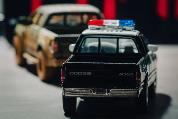 Airdrie Canada Října 2021 Policejní Vůz Dodge Ram Staví Fordu — Stock fotografie