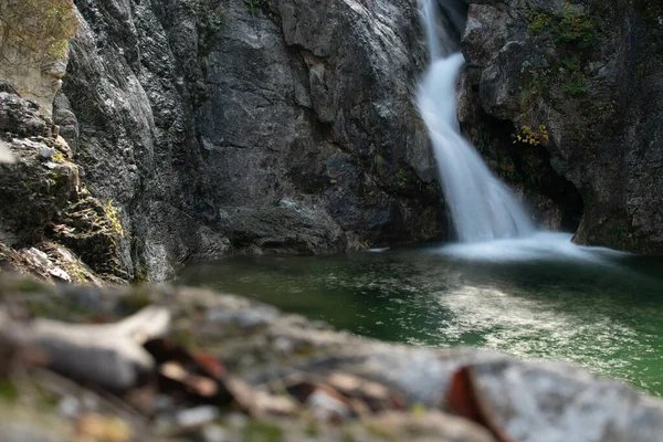 Водопад Расположен Горе Олимп Родине Греческих Богов — стоковое фото