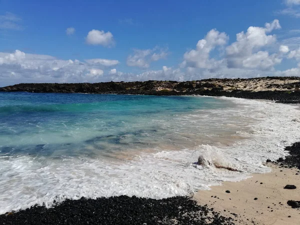 Lanzarote Adası Ndaki Güzel Sakin Kumsal — Stok fotoğraf
