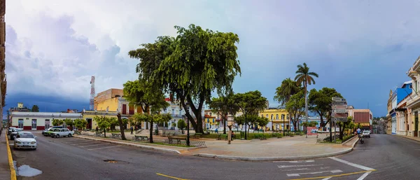 Matanzas Cuba 2021 Augusztus Panorámakép Híres Szabadság Parkról Kubai Matanzasról — Stock Fotó