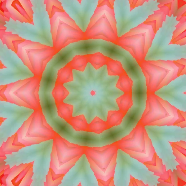 Pink Green Kaleidoscopic Background — Stock Photo, Image