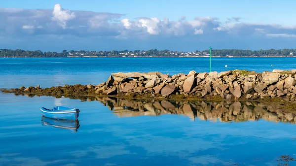 Brittany Ilha Ile Aux Moines Golfo Morbihan Bela Costa Verão — Fotografia de Stock