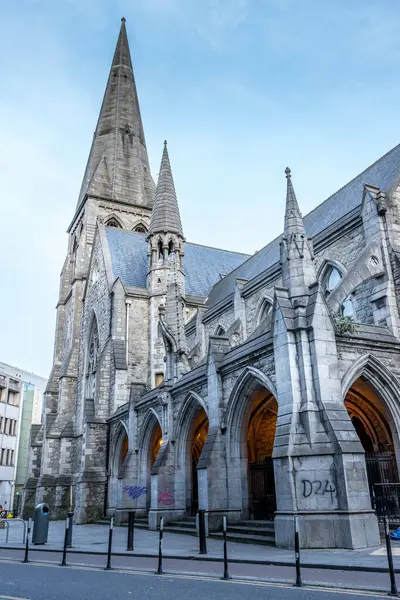 Dublin Irland Apr 2021 Ett Vertikalt Foto Andrews Church Dublin — Stockfoto
