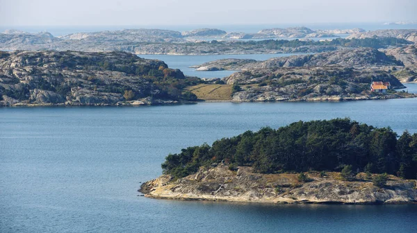 Ostrovy Malou Zelení Nad Severním Mořem Slunečného Dne Švédsku — Stock fotografie