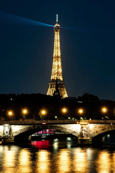 París Francia 2021 Disparo Vertical Torre Eiffel París Francia Por — Foto de Stock