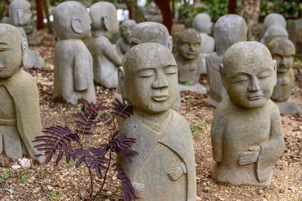Статуи Будды Саду Дзен — стоковое фото