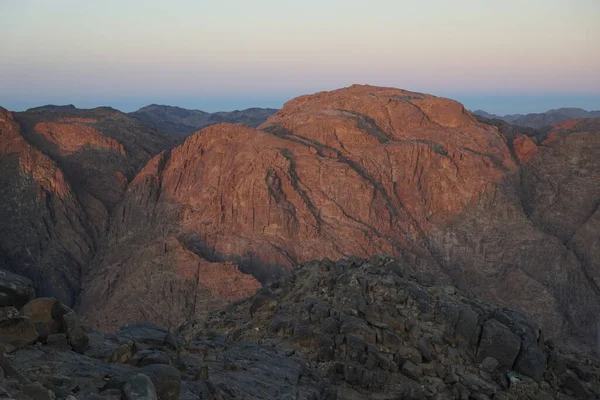 Una Splendida Vista Sul Monte Sinai Nel Governatorato Del Sud — Foto Stock