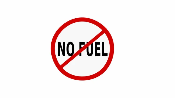 Una Ilustración Letrero Sin Combustible — Foto de Stock