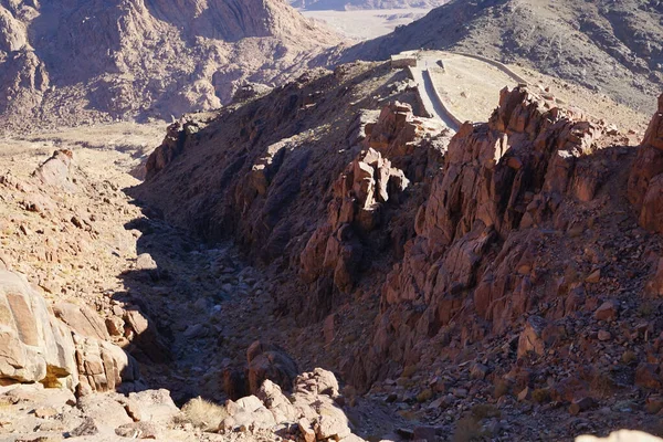 Pemandangan Indah Pegunungan Gersang Mesir — Stok Foto