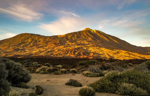 Una Hermosa Foto Las Montañas Parque Nacional Del Teide España — Foto de Stock