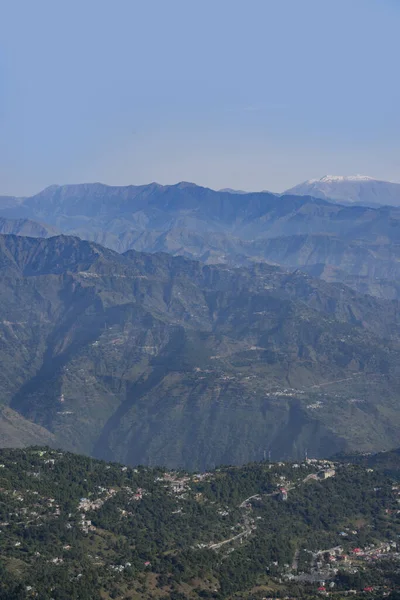 Gün Doğumunda Dağ Katmanlarının Havadan Görünüşü — Stok fotoğraf
