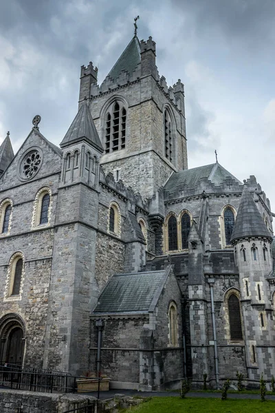Dublin Irsko 2021 Vertikální Záběr Kristovy Církevní Katedrály Dublinu Irsko — Stock fotografie