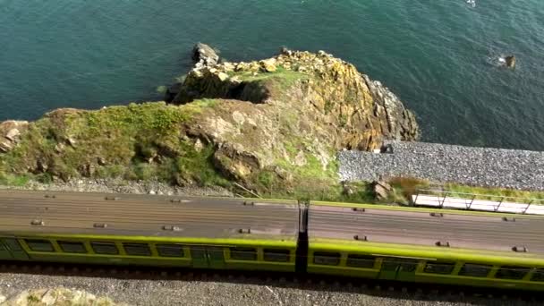 Uitzicht Vanuit Lucht Rivier Stad Van Het Eiland Van Staat — Stockvideo