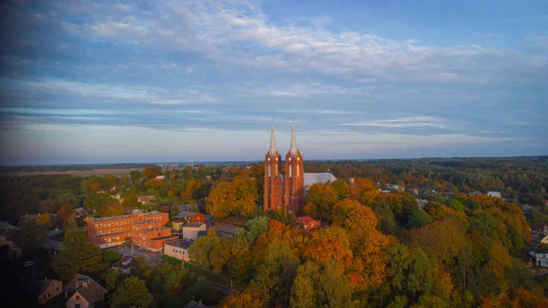 Fascinující Pohled Kostel Vilkija Litvě — Stock fotografie