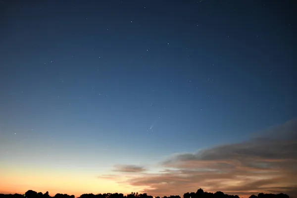 경치에 하늘의 아름다운 — 스톡 사진