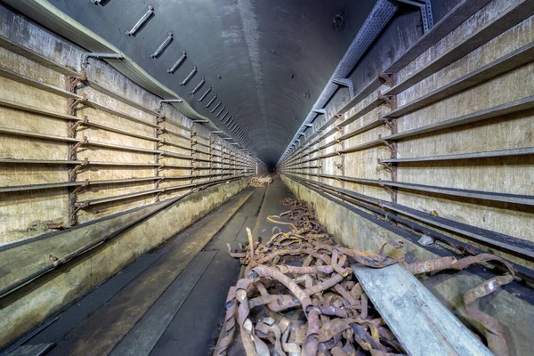 Supply Tunnel Original Bunker Maginot Line Rails — Photo