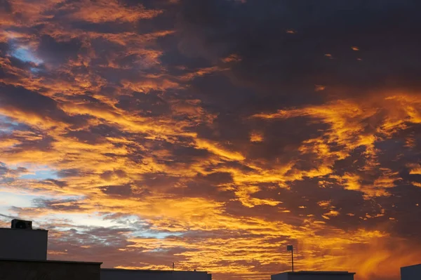 Mesmerizing View Yellow Red Sunset — Stock fotografie