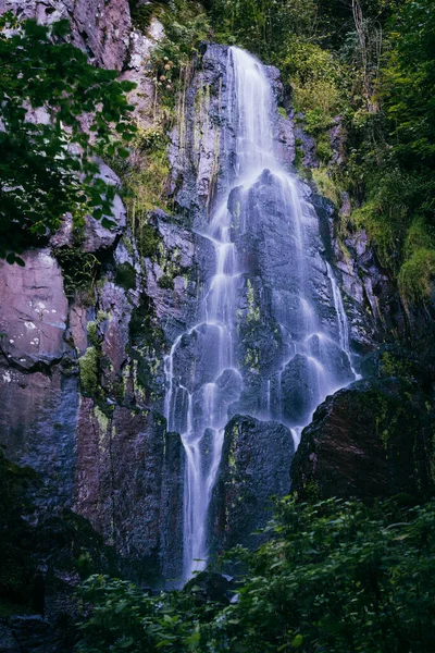 Mesmerising View Waterfall Niedeck Cascade Water Green Trees France — Stock fotografie