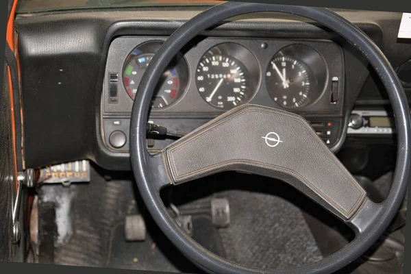 51143 Cologne Germany Jul 2021 View Cockpit Steering Wheel Vintage — Stock Photo, Image