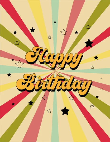 Happy Birthday Card Bright Background — Stock Photo, Image