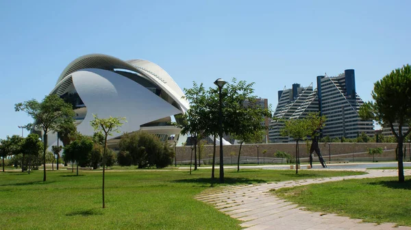 Valenc Spagna Agosto 2010 Città Delle Arti Delle Scienze Valencia — Foto Stock