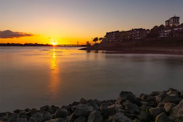 Belo Nascer Sol Junto Praia — Fotografia de Stock