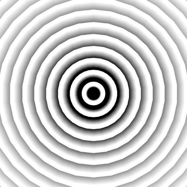 Grayscale Optical Illusion Deep Circle Layers — стоковое фото