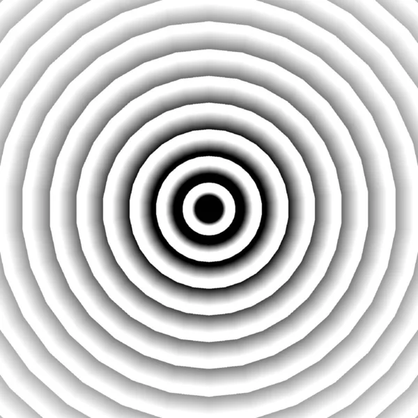 Grayscale Optical Illusion Deep Circle Layers — 图库照片