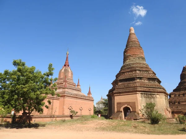 Una Hermosa Toma Las Estructuras Arqueológicas Bagan Myanmar —  Fotos de Stock