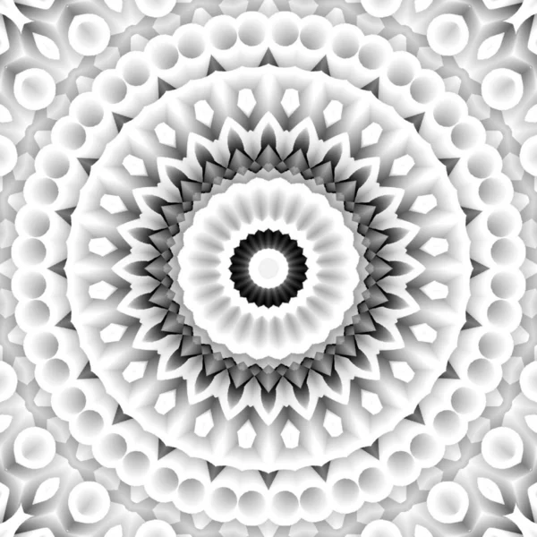 Tekstura Abstrakcyjna Skali Szarości Okrągłym Kształtem Iluzją Optyczną — Zdjęcie stockowe