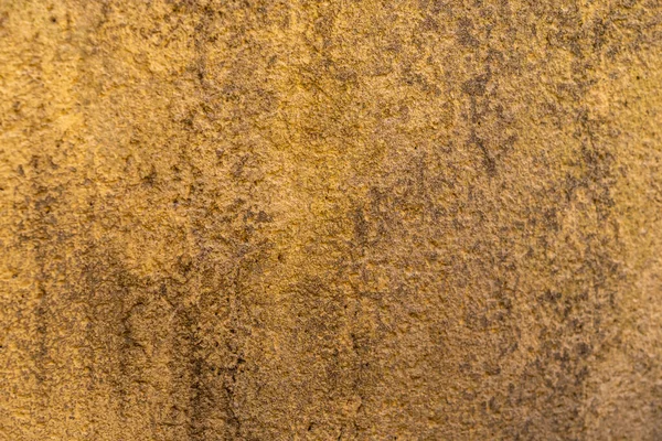 Zbliżenie Żółtej Grungy Teksturowanej Ściany — Zdjęcie stockowe