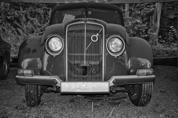 51143 Köln Deutschland 2021 Graustufenfrontansicht Eines Oldtimers Volvo Köln — Stockfoto