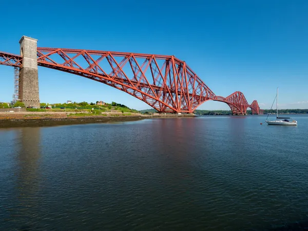 Close Ponte Ferroviária Forth Sobre Firth Forth Escócia Reino Unido — Fotografia de Stock
