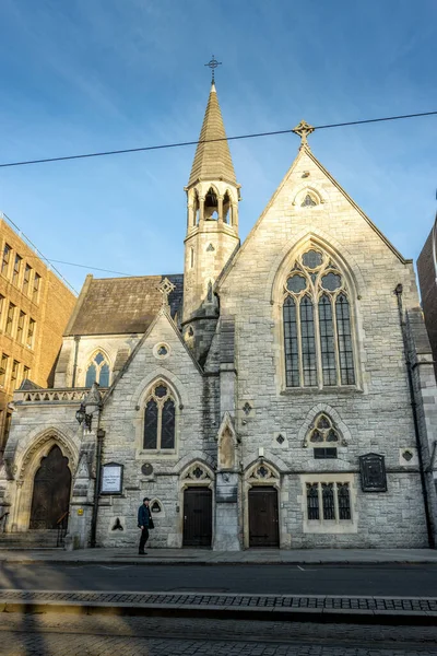 Dublín Irlanda Abr 2021 Pintoresco Retrato Una Iglesia Escondida Dublín — Foto de Stock