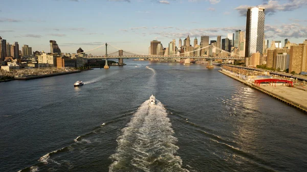 Nueva York City Estados Unidos Sep 2021 Una Vista Aérea —  Fotos de Stock