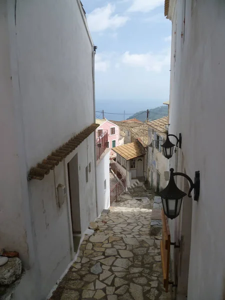 Een Adembenemend Tafereel Van Corfu Griekenland — Stockfoto