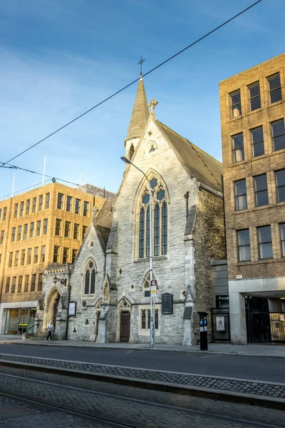 Dublín Irlanda Abr 2021 Pintoresco Retrato Una Iglesia Escondida Dublín — Foto de Stock