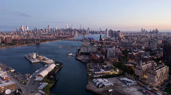 Nueva York City Estados Unidos Sep 2021 Una Vista Aérea —  Fotos de Stock