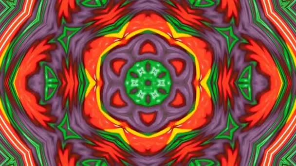 Abstract Colorful Kaleidoscope Background Photo — Stock Video