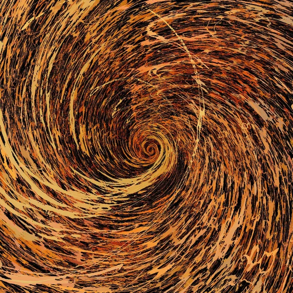 茶色のトーンで渦巻く線の抽象的な質感 — ストック写真