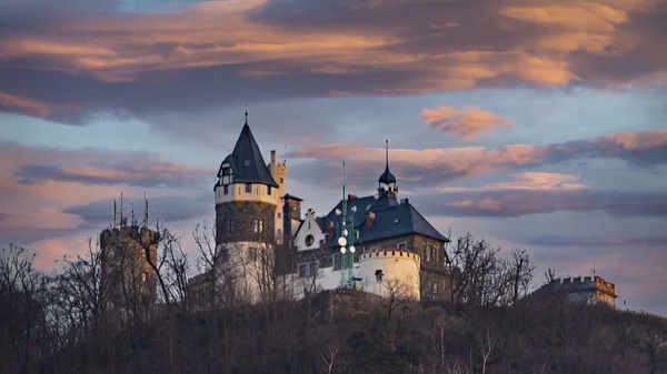 Hermoso Castillo Atardecer —  Fotos de Stock