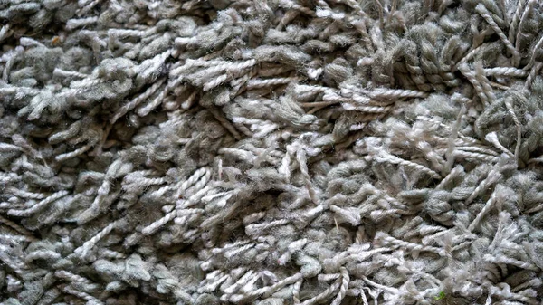 灰色羊毛地毯背景质地 有长毛 — 图库照片