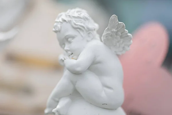 Скульптуры Ангела Кладбище — стоковое фото