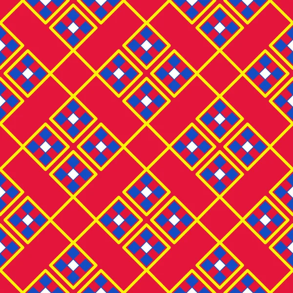 Ett Geometriskt Mönster Rombiska Röd Bakgrund — Stockfoto