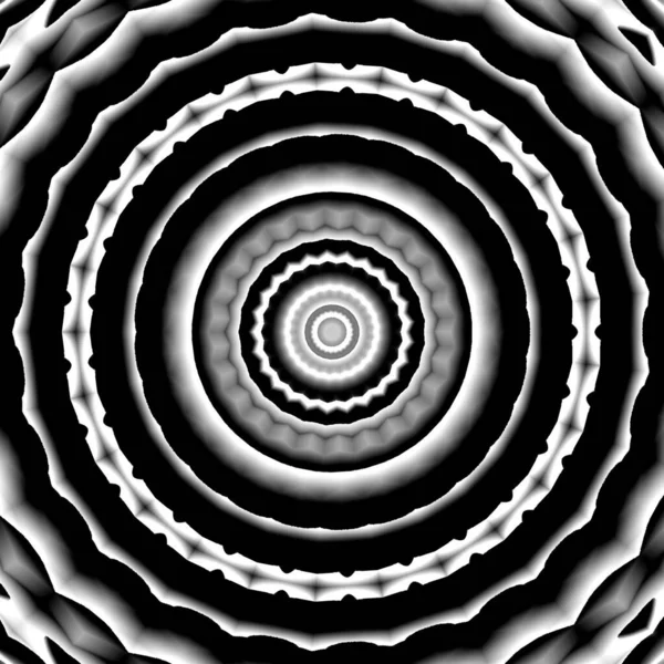 Grayscale Optical Illusion Circle Elements — Zdjęcie stockowe