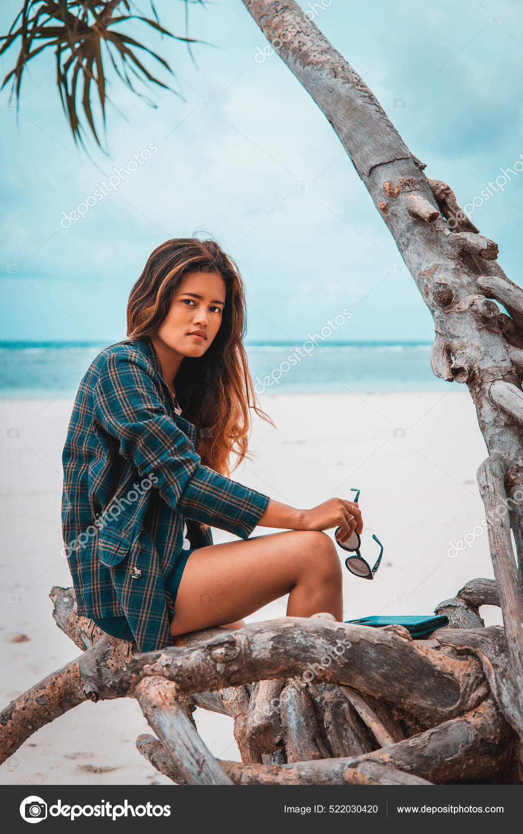 Attractive Sexy Indonesian Woman Posing Beach Sulawesi Togian Islands Stock  Photo by ©Wirestock 522030420