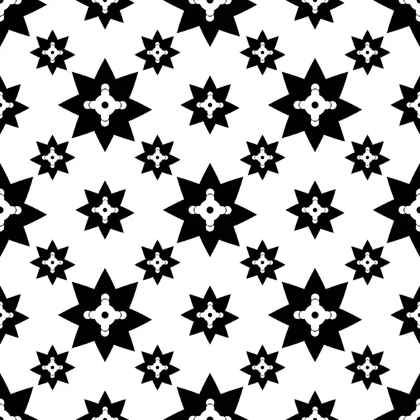 Padrão Estrelas Negras Fundo Branco — Fotografia de Stock